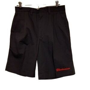 Vintage Riverside Size 29 Budweiser Blue Pleated Uniform Shorts *New-2nds*